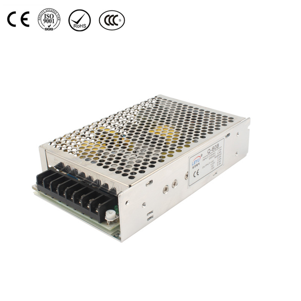 60W Quad Output Switching Power Supply Q-60 لړۍ انځور شوی انځور