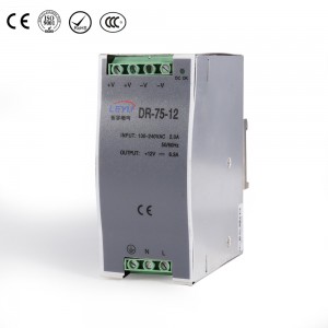 75W Single Output Industrial DIN Rail Power Supply DR-75 series
