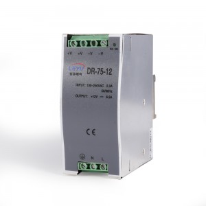 75W Single Output Industrial DIN Rail Power Supply DR-75 series