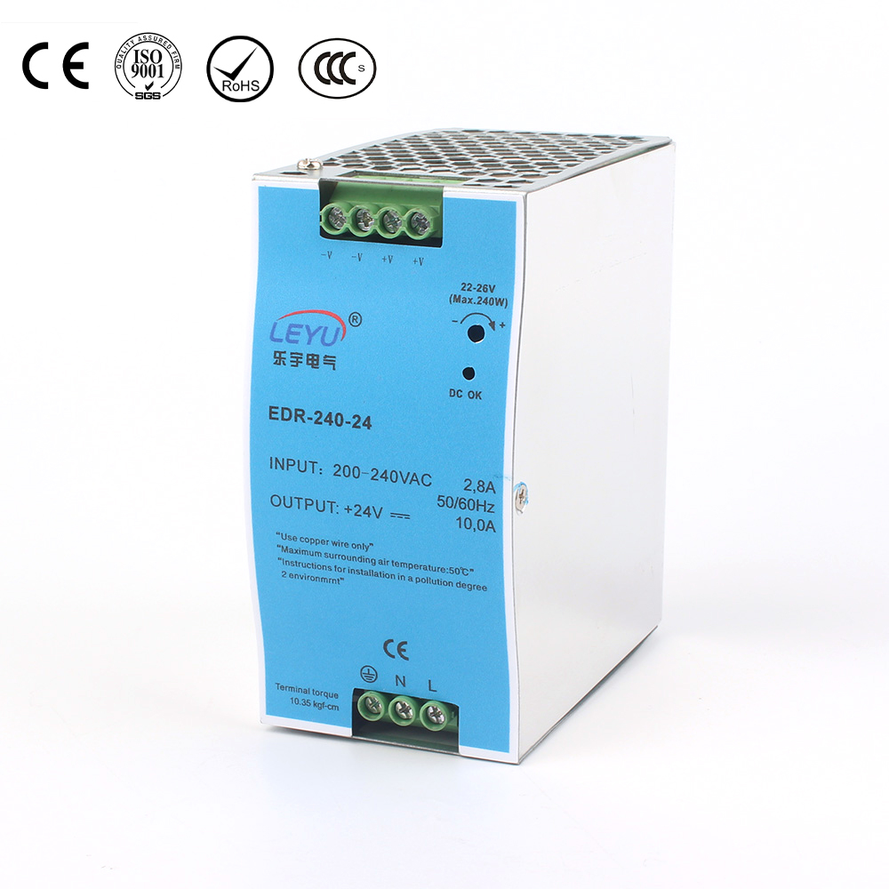 240W Single Output Industrial DIN Rail Power Supply       EDR-240 series Featured Image