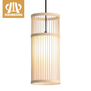 Bamboo chandelier lighting,New style bamboo woven small chandelier | XINSANXING