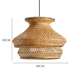 Bamboo lighting pendant,Nordic modern bamboo woven birdcage chandelier | XINSANXING