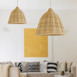 Rattan ceiling light,Customize modern rattan wicker pendant lighting | XINSANXING
