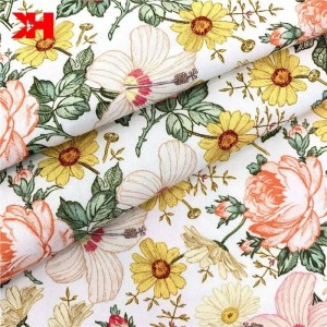 Customized design 100% cotton TWILL print fabric floral