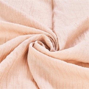 NYLON RAYON CRINKLED WOVEN SOLID FABRIC FOR LADY DRESS AND SUIT NR9262