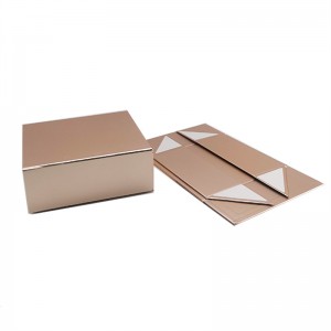 Best Price on Magnetic Gift Box Foldable - Custom Luxury Foldable Golden Magnet Art Paper Gift Box Closure – Shengyuan