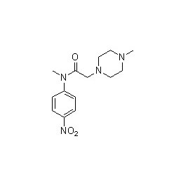Nintedanib milliefni N-metýl-2-(4-metýlpíperasín-1-ýl)-N-(4-nítrófenýl)asetamíð