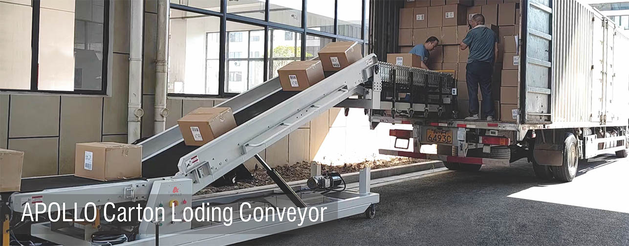 Portabel Carton Loading Conveyor Pikeun 20′ft Wadahna Loading atanapi Unloading