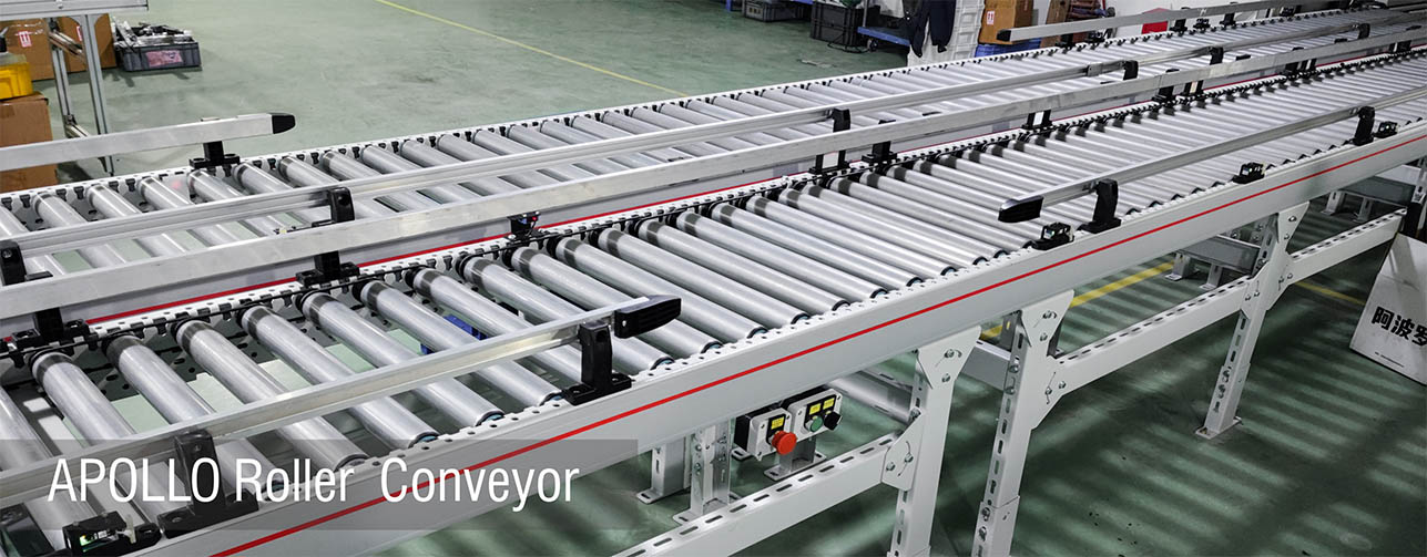 Roller Conveyors Pikeun Cartons Kontinyu Transfer di Gudang