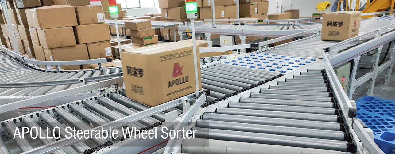 Kosteneffectieve sorteermachine met stuurbare wielen voor het sorteren van dozen