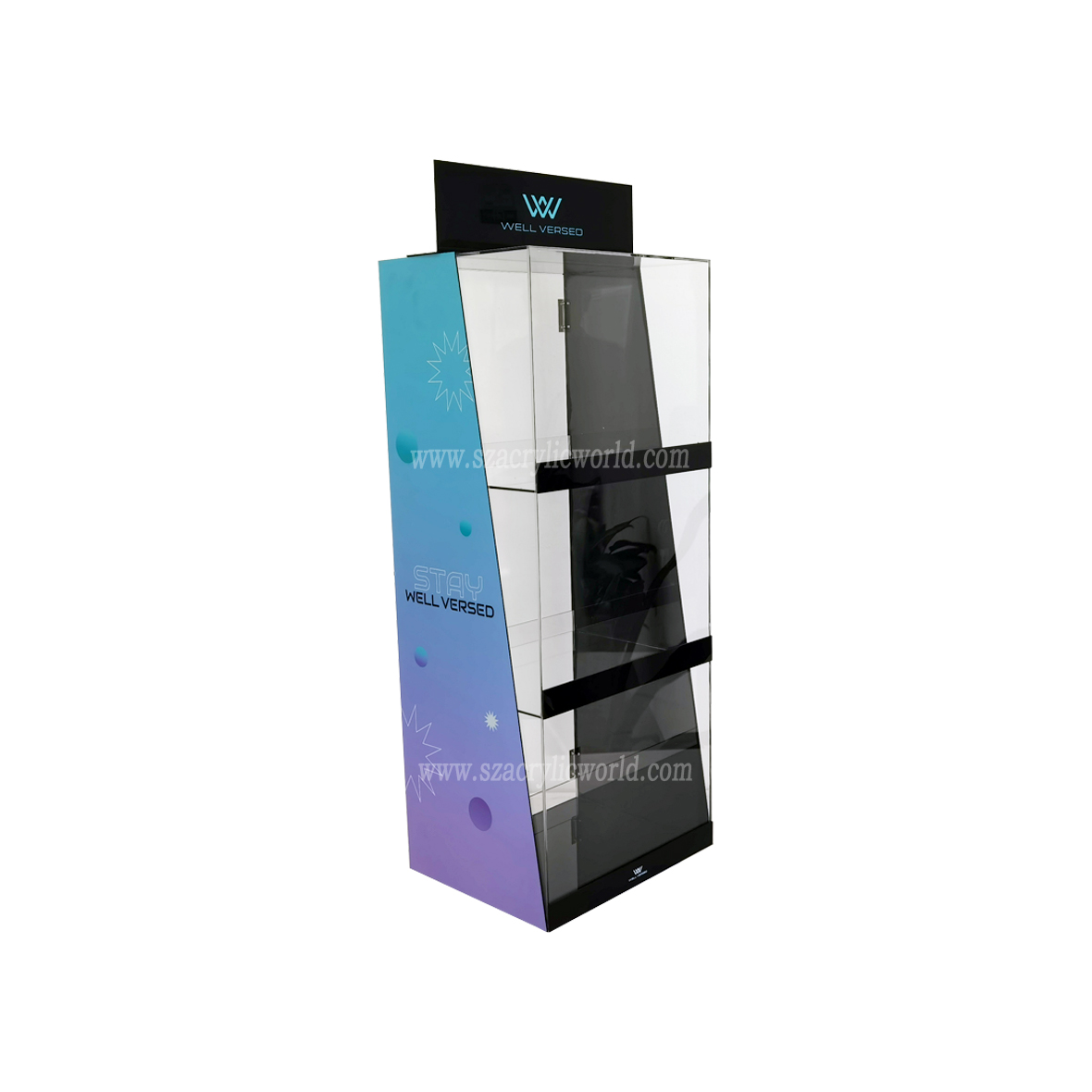 Ակրիլային փական Ցուցադրման պատյան E-liquid Vape Cigarette Juice Bottle Cabinet