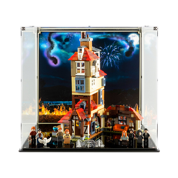 LEGO Brick LED விளக்குகளுடன் தெளிவான அக்ரிலிக் ஷெல்ஃப் டிஸ்ப்ளே ஸ்டாண்ட்