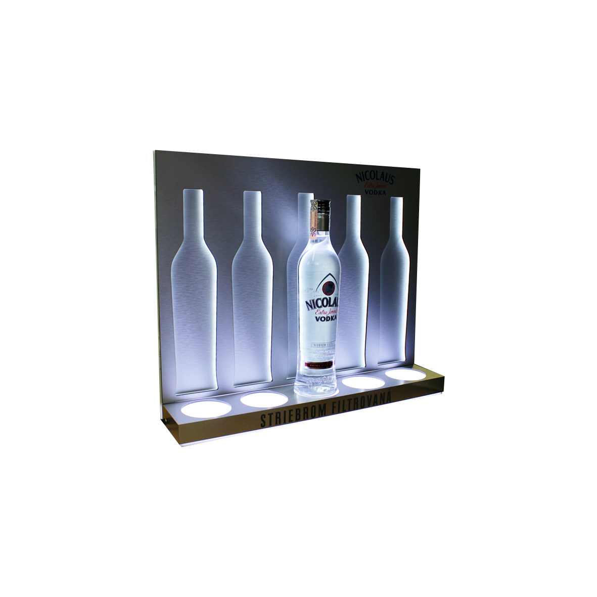 Akryl lysende vinflaskeholder