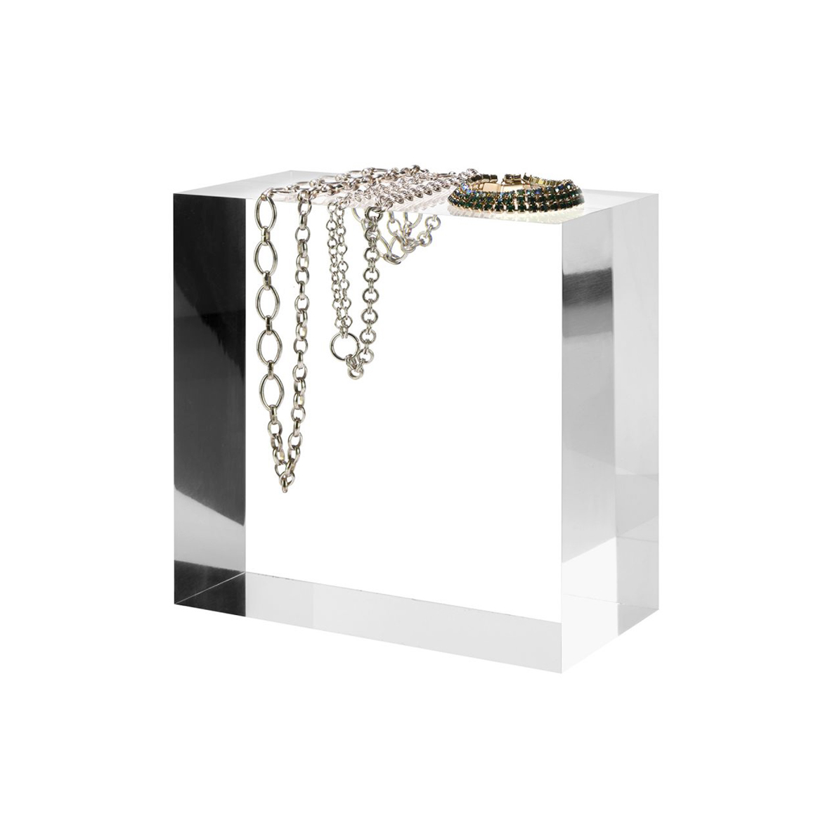 Решетка за прикажување од акрилни блокови за промоција на накит часовник
