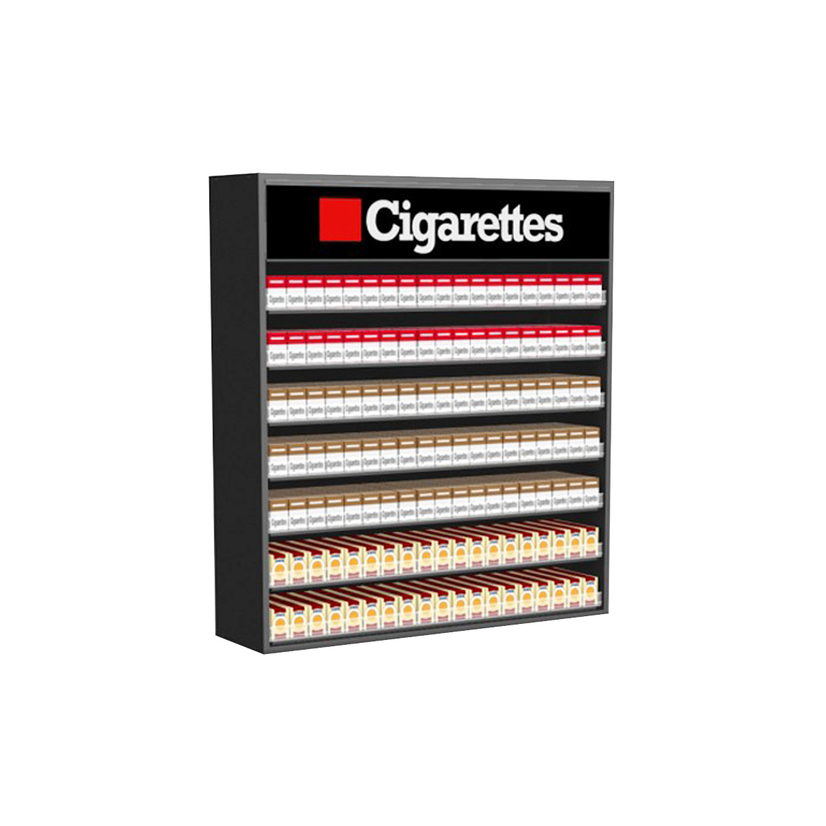 Multi Floor Acrylic Cigarette Display Rack