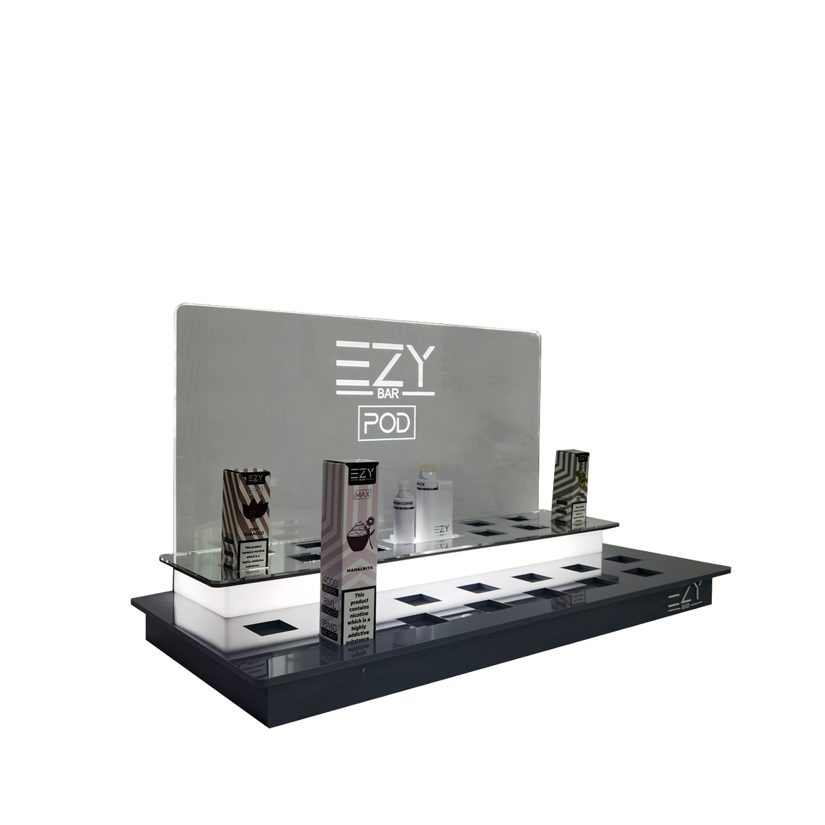 Acrylic E-liquid display stand / CBD oil display stand