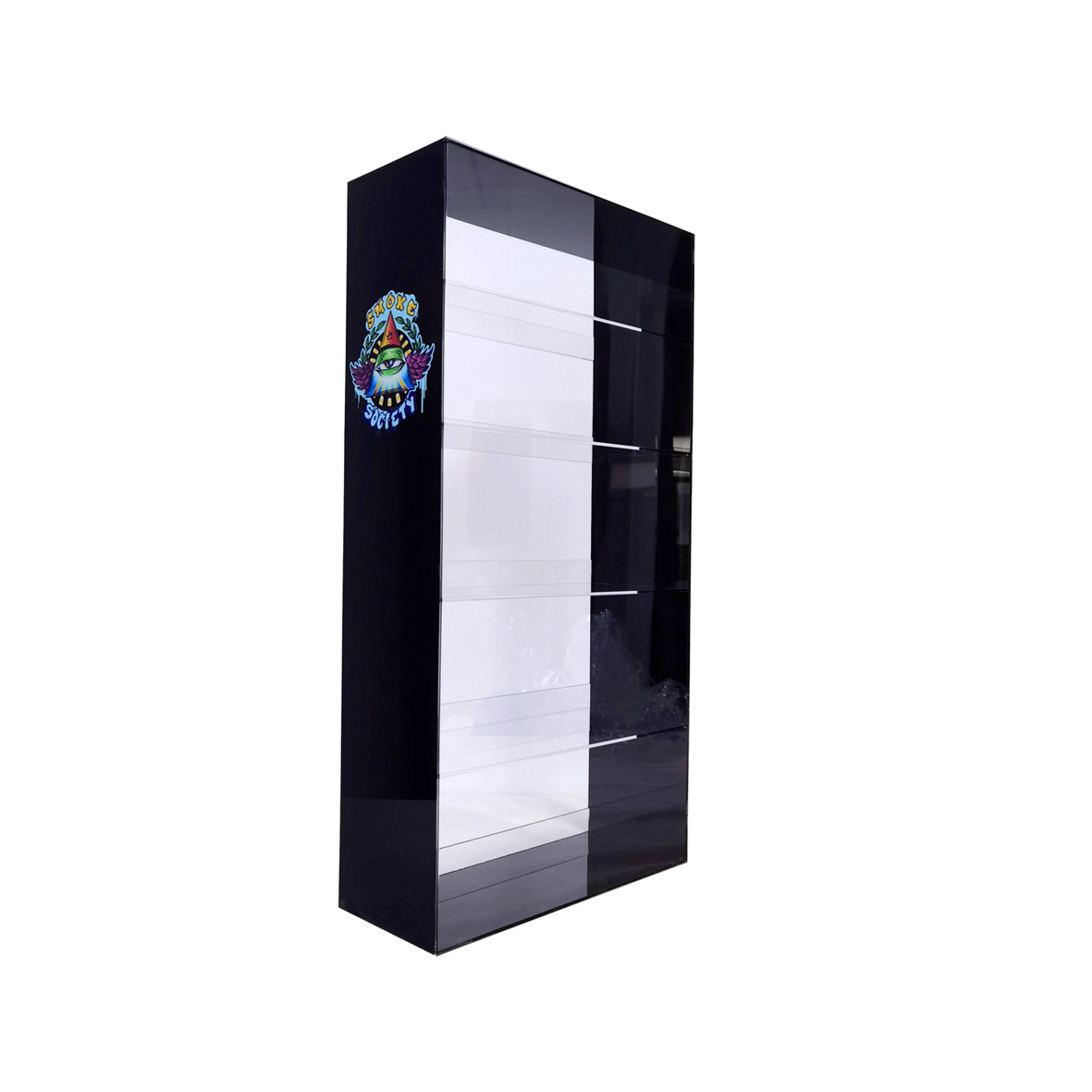 Black acrylic 5-layer e-liquid display stand