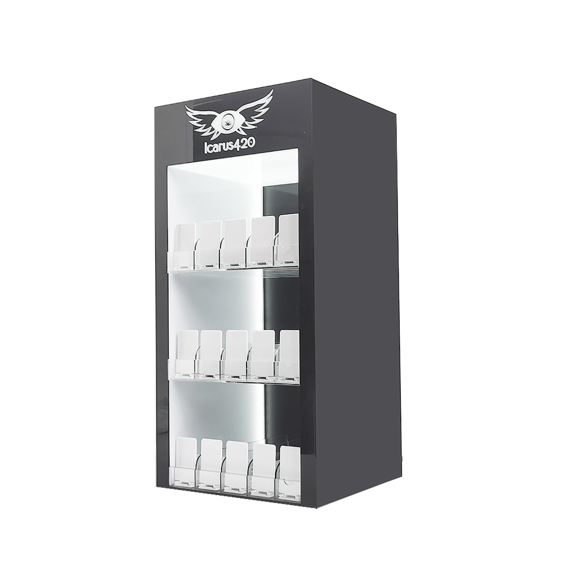 3-Tier E-liquid Display Stand with Light and Pusher