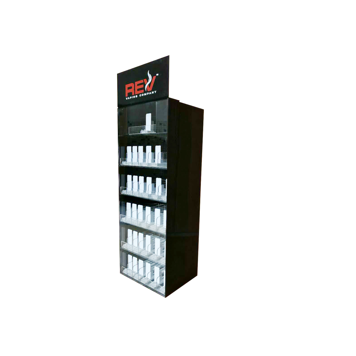 Acrylic Electronic cigarette bottle display cabinet na may mga pusher