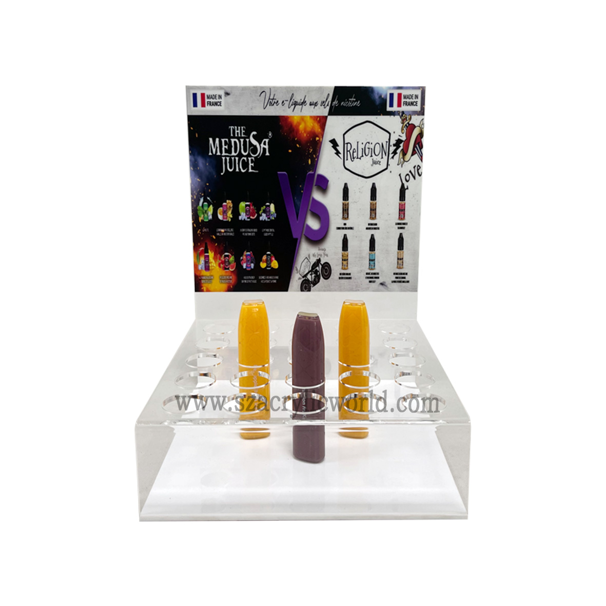 Custom nga Acrylic E-cigarette Disposable Vape Taste station
