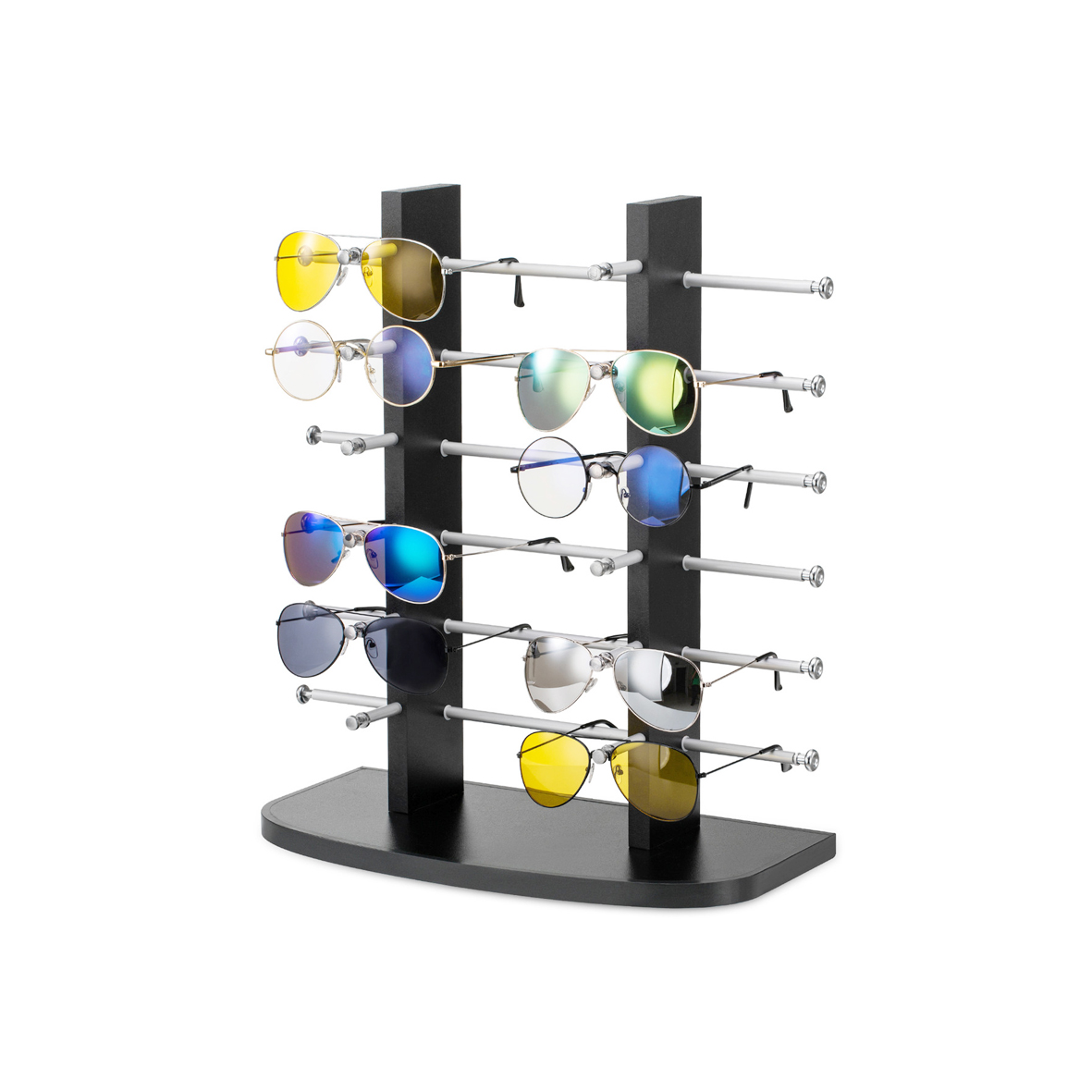 Countertop planke foar acryl sinnebril display rack gruthannel