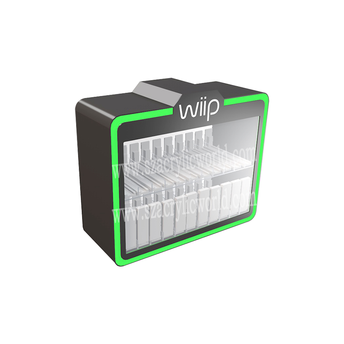 ປັບແຕ່ງ acrylic led vape pen vape pod counter display