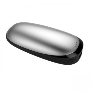 HT580 Quick Heat uzlādējams roku sildītājs — 5000 mAh USB barošanas banka iPhone, Samsung Galaxy un Android ierīcēm