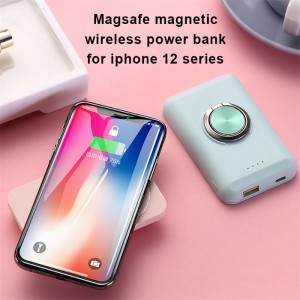 WC – 018 Magnetic Wireless Portable Charger 5000mAh Ho tjhaja ka potlako Banka ea Matla ea LED