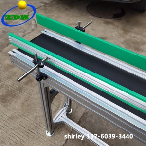 Factory Supply Adjustable Speed Automatic Transmission Belt Conveyors with Two Side Baffle