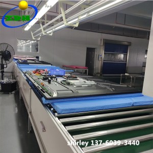 پليٽ Conveyor LED ٽي وي LCD ٽي وي جاچ پڙتال لائن تي
