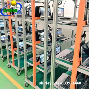 Laptop Computer Notebook Assembly Line with Aging Line Aging Rack