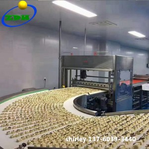 White Food Grade Belt Conveyors nga adunay Stainless Steel Frame para sa Bread Biscuit