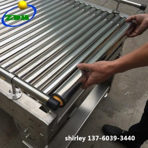 X-Ray စက်များအတွက် Gravity Stainless Steel Roller Conveyors