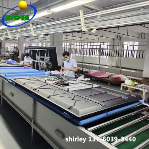 Manwal Roller Conveyor TV Assembly Line bi prezz baxx