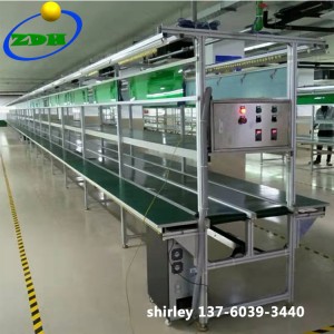 Best-Selling Engine Assembly Line Manufacturer –  Smart Phone Assembly Line with Two Conveyor Belts  – Hongdali