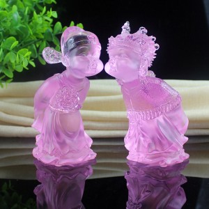 Rožnata poročna lutka po meri