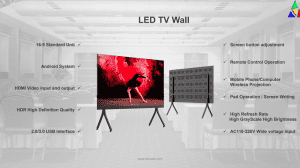 Small Pixel Pitch 4K LED Screen LED TV Wall P0.9 P1.2 P1.5 P1.8