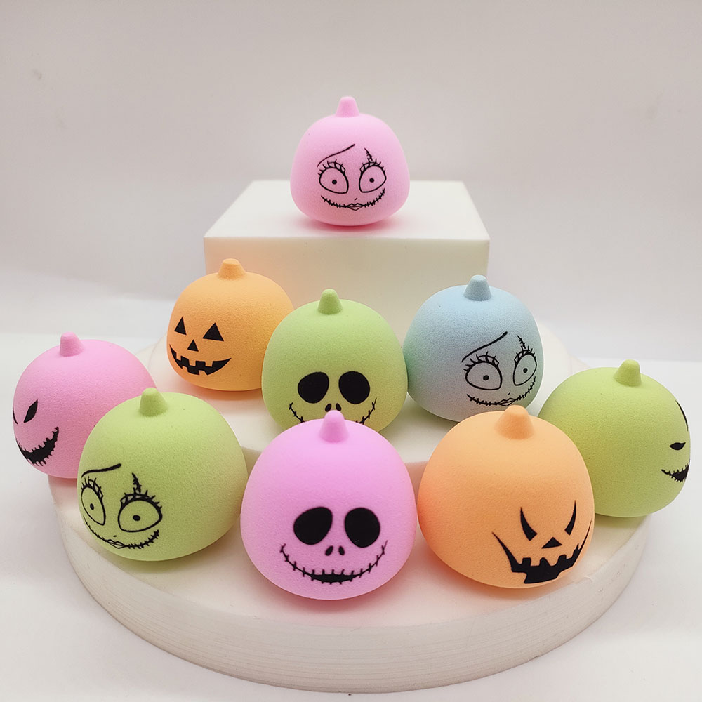 Halloween Makeup Eggs, Wet & Dry Soaking Water, Non-Latex Puff Tool Featured Image