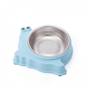 Multi Use Lovely Snail Dog Bowl මල නොබැඳෙන වානේ Cat Bowls