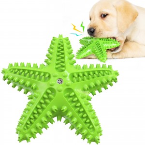 Игрушка для жевания собак в стиле морской звезды, скрипучая