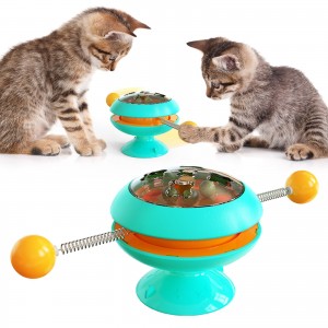 Vėjo malūno daugiafunkcis interaktyvus žaislas katėms