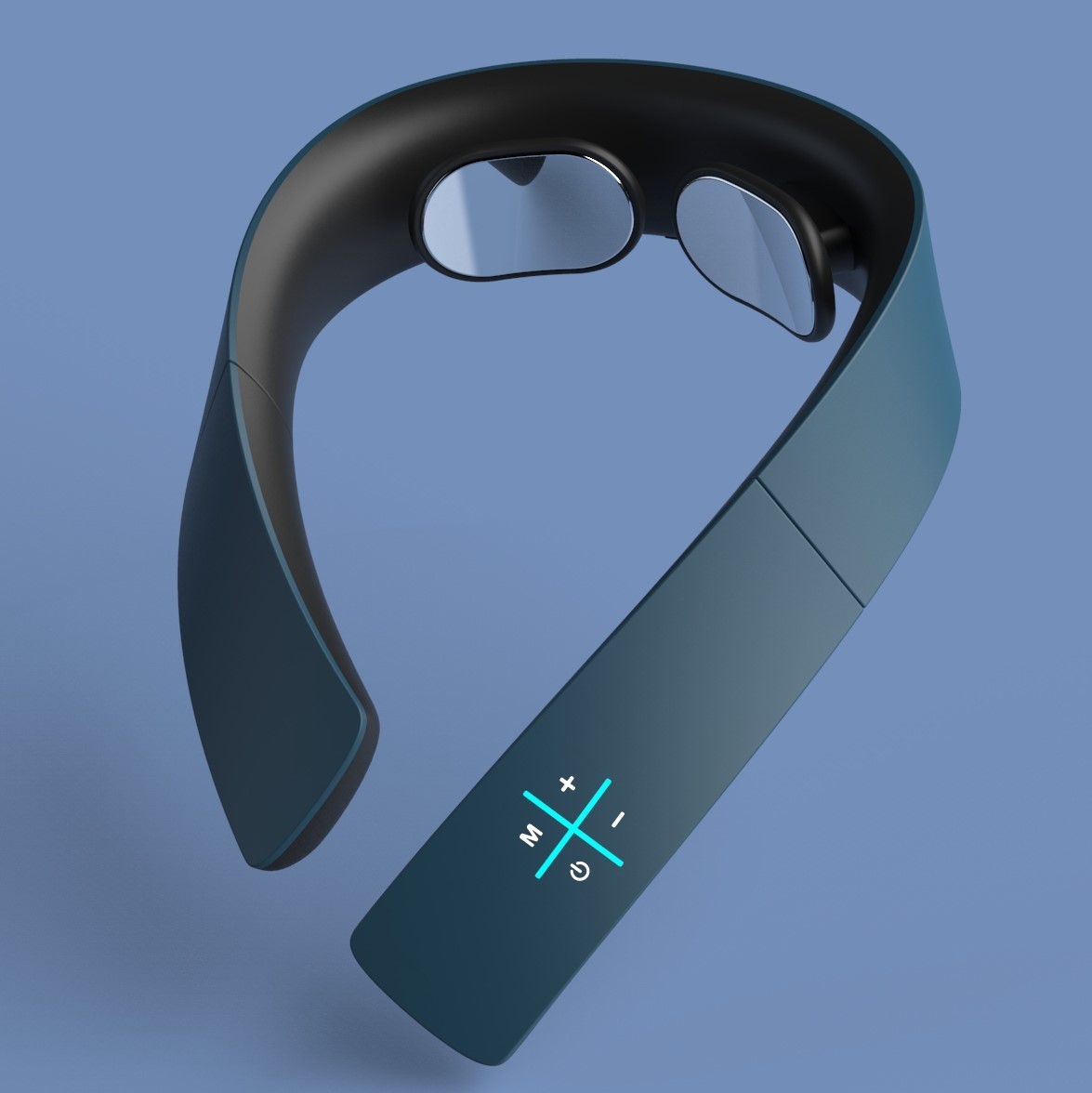 2022 Массажи гардан Smart USB бо барқгиранда бо гармкунии набзи басомади паст