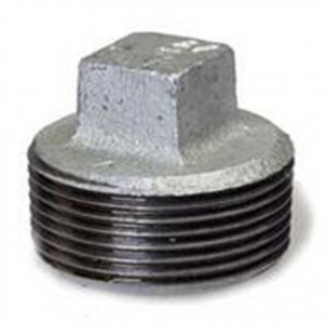 Galvanized malleable iron pipe fitting plug 291
