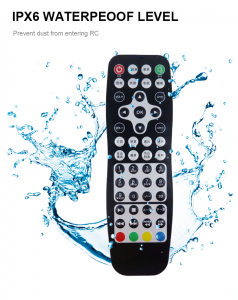 Universal RF Remote Controller Waterproof alang sa AC/TV/DVD/STB Programmable IR BT Remote Control