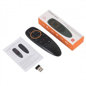 G10S Röstfjärrkontroll 2.4G trådlös Air Mouse Gyroscope IR Learning för Android TV-box