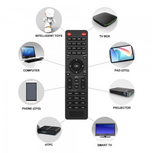 ปุ่มกดยางซิลิโคนสากล Ir Smart Home Lcd Led Hdtv Super General Tv Remote Controller