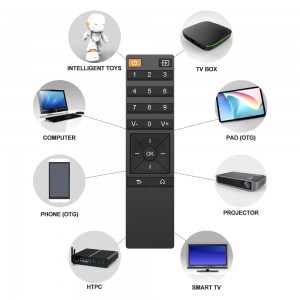Control remoto universal de aprendizaje IR inalámbrico para TV Led Lcd Android TV Box DVD MP3