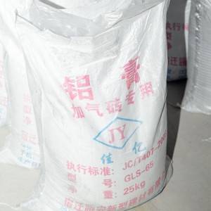 Aluminium Filler Paste	- The influence of aluminum powder on aerated concrete –  Tengan