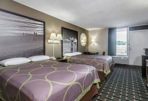 Super 8 Wyndham hotel bedroom set