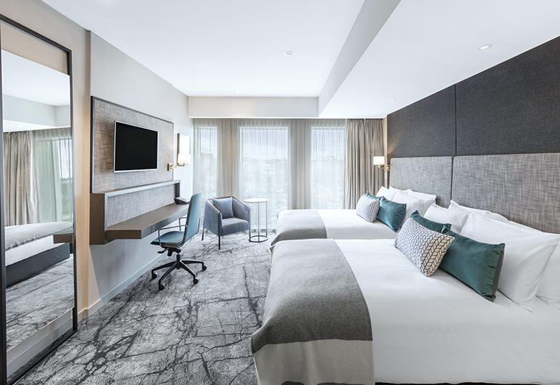 Crowne Plaza IHG hotel bedroom set Featured Image